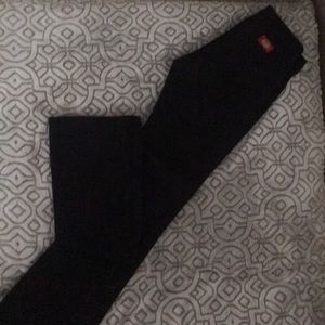 Black Dickies Bootcut Uniform Pants